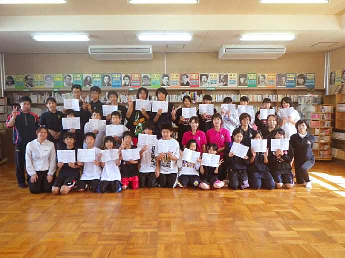 【姿勢工房ストレッチングオフィス】伊勢港中学校バスケットボールチーム