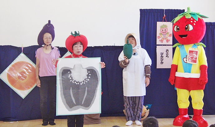 【京都府 精華町】せいか健康づくりプロジェクト「せいか食育劇団もぐもぐ」活動報告(いけたに保育所)