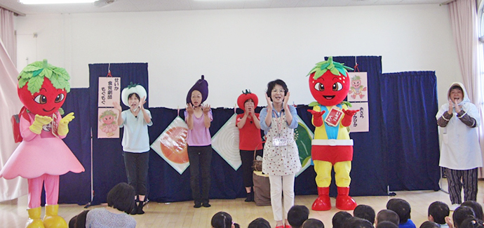 【京都府 精華町】せいか健康づくりプロジェクト「せいか食育劇団もぐもぐ」活動報告(いけたに保育所)