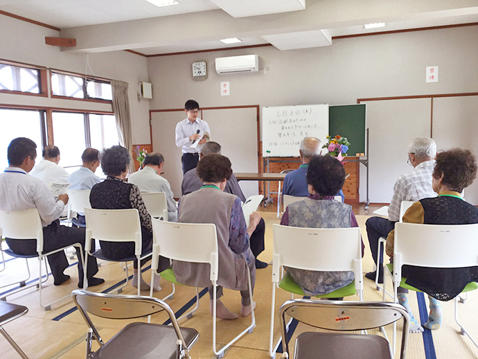 【株式会社 ファーマシィ】十六島町 多井ふれあいセンターにて ファーマシィ薬局出雲中央の薬剤師によるお薬講座を行いました。