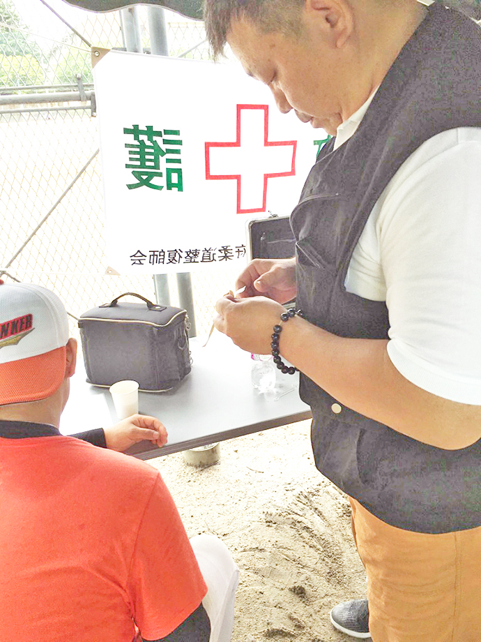 【公益社団法人 大阪府柔道整復師会】地域での救護活動を行っております。