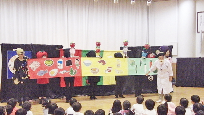 【京都府 精華町】せいか健康づくりプロジェクト「せいか食育劇団もぐもぐ」活動報告(ひかりだい保育所)