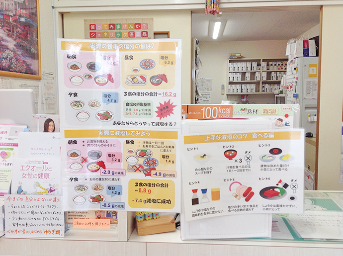 【一般社団法人やまぐち保健企画 上宇部あおば薬局】健康教室「塩分クイズ」を開催しました。