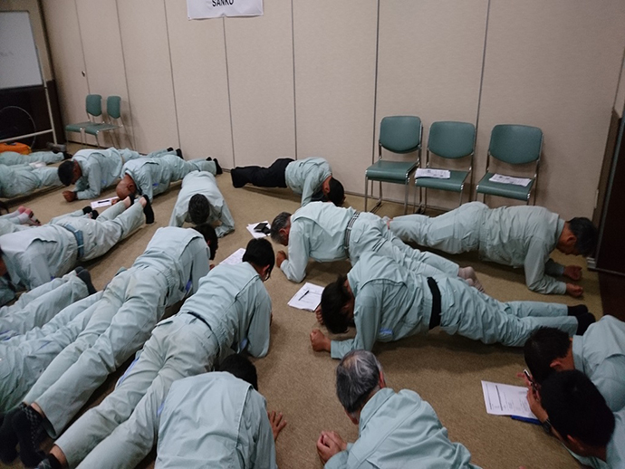 【三幸土木 株式会社】第2回フィットネスチェック 前回の点数を超えられるか