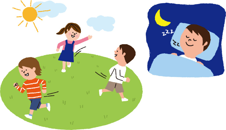 生活リズムと眠る環境を整えよう