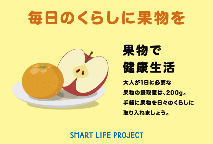 毎⽇のくらしに果物を
